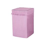 KBOLAE Housse de protection pour machine à laver automatique, écran solaire, anti-poussière pour hôtel, dortoir, salle de bain, toilettes, rose, taille M