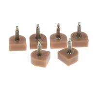 KBOLAE Lot de 3 paires de plaques de talon haut pour réparation de chaussures Abricot 10 x 11 mm, Abricot, 10 x 11 mm, 10x11mm