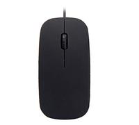 KBOLAE Mini souris filaire ultra fine pour ordinateur de bureau, ordinateur portable, noir mat et blanc, souris de jeu ergonomique