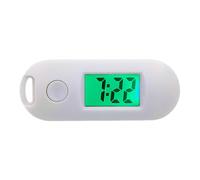 KBOLAE Montre numérique électronique Fonction lumineuse Portable et Pratique Cadeaux ABS Digital Montre de poche électronique Trou de suspension Blanc, blanc, as description