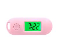 KBOLAE Montre numérique électronique Fonction lumineuse Portable et Pratique Cadeaux ABS Digital Montre de poche électronique Trou de suspension Blanc, rose, as description