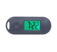 KBOLAE Montre numérique électronique Fonction lumineuse Portable et Pratique Cadeaux ABS Digital Montre de poche électronique Trou de suspension Blanc, Noir , as description