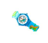 KBOLAE Montre pour enfant étanche avec motif dinosaure - Accessoire de mode - Appareil de lecture de l'heure - Noir, bleu, Black