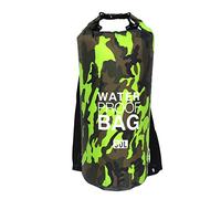KBOLAE Sac de natation pliable de 2 L, bouée, sac étanche à la poussière, sac de rangement étanche à la poussière, ceinture de sauvetage nautique, sports nautiques, orange camouflage, 11,5 x 28 cm