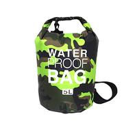 KBOLAE Sac de natation pliable de 2 L, bouée, sac étanche à la poussière, sac de rangement étanche à la poussière, ceinture de sauvetage nautique, sports nautiques, orange camouflage, 11,5 x 28 cm