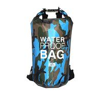 KBOLAE Sac de natation pliable de 2 L, bouée, sac étanche à la poussière, sac de rangement étanche à la poussière, ceinture de sauvetage nautique, sports nautiques, orange camouflage, 11,5 x 28 cm
