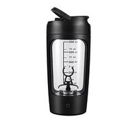 KBOLAE Shaker de protéines électrique portable pour lait, milkshakes, café, noir, 20 x 9,2 x 9,2 cm