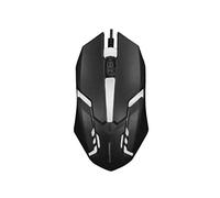 KBOLAE Souris optique filaire colorée avec prise USB pour ordinateur de bureau, PC, ordinateur portable, souris de jeu, noir