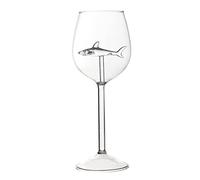 KBOLAE Verres à vin transparents en forme de requin pour Noël ou anniversaire 300 ml