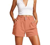 KBOPLEMQ Bermuda en jean décontracté pour femmes - Short d'été décontracté - Taille élastique - Short en jean - Jambes larges - Costume d'affaires - Short cargo avec poches - Pantalon de loisirs