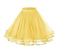 KBOPLEMQ Costume de carnaval pour femme - Jupe courte en tulle pour femme - Jupe tutu des années 50 - Robe de danse pour fête à thème - Jupon bouffant coloré - Princesse - Mini jupe trapèze - Jupe