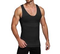 KBOPLEMQ Débardeur pour homme - Maillot de corps gainant - Body Shaper - T-shirt de compression élastique pour homme - Maillot de corps gainant - Débardeur d'été sans manches - Gilet respirant