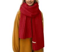KBOPLEMQ Écharpe d'hiver pour femme - Douce et moelleuse - Longue écharpe d'hiver - Chaude - Couleur unie - Grande taille - Écharpe d'hiver élégante - Carré - Pour femme, O Rot1, taille unique