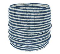 KBOPLEMQ Écharpe tube pour femme - Unisexe - Rayée - Doux au toucher - Mode - Écharpe ronde - Épaisse et chaude - Écharpe en tricot confortable - Écharpe tube chaude - Écharpe d'hiver, O bleu., taille