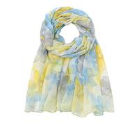 KBOPLEMQ Foulard en soie pour femme Foulard en soie pour cheveux Foulard à pois Vêtements de prière pour femmes Soie Grande écharpe en satin doux Foulard en soie pour femme, O jaune., taille unique