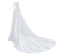 KBOPLEMQ Manteau à capuche en tulle longueur pour femmes et filles - Vintage - Cape en maille - Couleur unie - Robe de mariée vampire, cape gothique méchante - Costume fantôme - Taille unique, O blanc