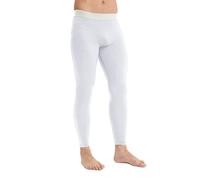 KBOPLEMQ Pantalon de compression pour homme - Collants longs - Pantalon de sport - Pantalon de course thermique avec empiècement - Long caleçon pour homme - Sous-vêtement chaud avec coton, Blanc., XL