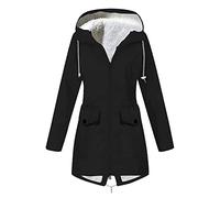 KBOPLEMQ Veste softshell doublée pour femme - Coupe-vent - Imperméable et respirante - Veste de randonnée pour le camping, le trekking, le cyclisme - Imperméable et respirante - 5XL - Grandes tailles,