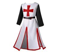 KBOPLEMQ Vêtement médiéval pour homme, costume de chevalier croisé, tunique viking, templier, tenue de cosplay, costume médiéval, tunique élégante pour le carnaval, Halloween, les fêtes, O Rot3, 4XL