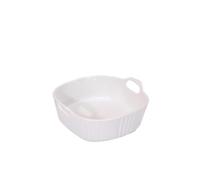 Kbotiques Plat rond en céramique anti-rayures pour friteuse à air chaud | pour la préparation de lasagnes, soupe, tiramisu et plus d'accessoires de friteuse (blanc, 600 ml)
