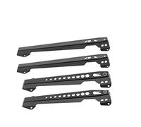 KBREE 4pcs poignée de Porte en métal Version étendue adaptée pour 1/10 Traxxas TRX4 Defender D90 D110 RC pièces de Voiture Accessoires pièces de Rechange (Couleur : Noir) (Color : Black)