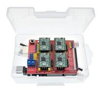 KBREE Accessoire d'imprimante- Kit de Bricolage Carte d'extension de Bouclier CNC for imprimante 3D + 4 x A4988 Pilote de Moteur Pas à Pas avec dissipateur de Chaleur + UNO R3 Bricolage -remplaçable