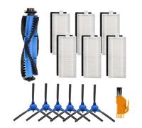 KBREE Kit de rechange pour brosse latérale de robot HEPA compatible avec Eufy Robovac 11S 30 30C 15C 12 pièces d'aspirateur