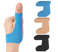 KBRPEY 15 Pièces Bande Kinesiologie Kinesio Tape Bandage Autoadhésif Sport Strap Strapping Bande Adhésive pour Soulager la Douleur et Détendre les Muscles de l'articulation du Pouce(Main gauche)