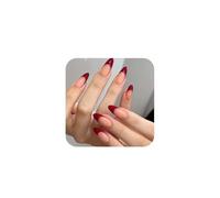 KBRPEY 24 Pièces Faux Ongles Court Style Français Facile à Mettre et à Enlever Brillant Confortable et Respirant Colle Faux Ongles Convient à Toutes les Occasions Léger Féminin