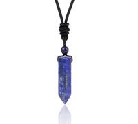 KBRPEY 3 Pièces Collier en Cristal Pierres Précieuses Hexagonales Pendule Chakra Divinatoire Pour Reiki Healing Dowsing Scrying Balance Méditation