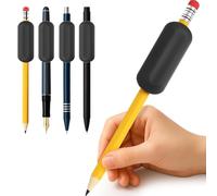 KBRPEY 4 Pièces Crayon Lesté Poignées avec Poids Silicone Aide Ecriture Guide Doigt Apprendre à Tenir le Stylo pour Dysgraphie et Motricité Fine