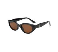 KBRPEY 5 Pièces Lunettes Soleil Ovales Rétro Monture Transparente Protection Uv Accessoire Élégant Style Vintage