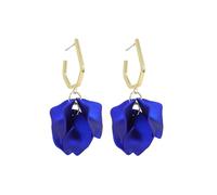 KBRPEY Boucles D'oreilles Hexagonales Pétales Floraux Pendantes Bijoux Créatifs Élégants Accessoires Féminins Ornements Artistiques