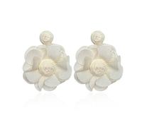 KBRPEY Boucles d'Oreilles pour Femme Grandes Boucles d'Oreilles Composées de Fleurs Colorées Hypoallergénique Créoles Clous D'Oreilles Mode Bijoux Cadeau pour Fête de Mariage