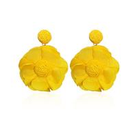 KBRPEY Boucles d'Oreilles pour Femme Grandes Boucles d'Oreilles Composées de Fleurs Colorées Hypoallergénique Créoles Clous D'Oreilles Mode Bijoux Cadeau pour Fête de Mariage