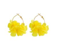 KBRPEY Boucles d'Oreilles pour Femme Léger Grandes Boucles d'Oreilles Fleur Pendantes de Rose en Argent 925 Hypoallergénique Mode Bijoux Cadeau pour Fête de Mariage Banquet