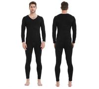 KBRPEY Ensemble de sous-vêtements Thermiques Homme Manches Longues Haut & Bas Hiver Léger et Chaud Sou Vetement Top pour Hiver Sport L'entraînement Ski Running Randonnée