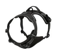 KBRPEY Harnais pour Chiens Moyen et Grand Design Réfléchissant Confortable et Sécurisé Idéal pour Promenades Nocturnes et Activités Extérieures(M)