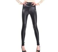 KBRPEY Legging Femmes en Similicuir Sexy en étirement Leggings Push Up Pantalon Noir Legging Stretch Taille Haute Pantalon Slim Fit Tights Bas pour Temps Froid Pantalons