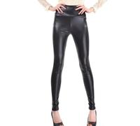 KBRPEY Legging Femmes en Similicuir Slim High Waist Leggings Stretch Sexy Push Up Pantalon Noir Legging Collants Pantalon Opaque Leggings pour Femme Automne Hiver