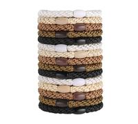 KBRPEY Lot de 15 Élastique Cheveux Fille et Femme Chouchous Colorés Élastiques Doux et Résistants pour Cheveux Épais ou Bouclés Accessoires Tendance Utilisables Aussi Comme Bracelet (Style 2)