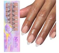 Kbrpey Ongles À Coller En Gel Doux Lot De 150 Pièces Faux Ongles Avec Couche De Base Et Primer Design Français Vernis À Ongles Et Manucure Accessoires De Décoration