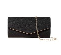 KBRPEY Pochettes et Clutches Femme Pochette Soiree Classique de Style Enveloppe en Paillettes Brillant Style Chaîne Démontable Chic Sac à Main Bandoulière pour Mariage Fete Boule