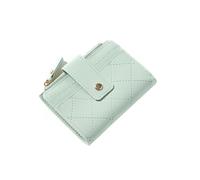 KBRPEY Portefeuille Matelassé Compact Femme Portemonnaie Mini Pochette Rangement Cartes Bouton Pression Fermeture Éclair