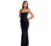 KBRPEY Robe à Bretelles Femme Spaghetti Moulante Longue Robes Chic Et Elegant de Soirée Cocktail Summer Dress Vetement Soirée Boheme Fines Bretelles