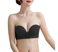 KBRPEY Soutien Gorge sans Bretelles Invisible Bandeau Femme Soutiens Gorges Femme avec Armature Adhésif Confortable Maintien Parfait pour Robes Décolletées