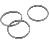KBRPEY Spirales Élastiques Superposables Acier Inoxydable 316l Plaqué Or 18k Ressort Extensible Manchette Jonc (Argent)