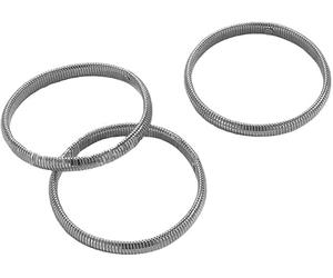 KBRPEY Spirales Élastiques Superposables Acier Inoxydable 316l Plaqué Or 18k Ressort Extensible Manchette Jonc