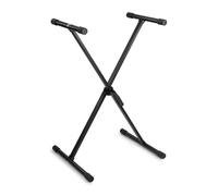 VONYX KBS01 - Support pour Clavier, Fixation Verrouillage Rapide, avec Barres de 36cm, Revêtement Anti-Glissement, Idéal DJ Mobiles