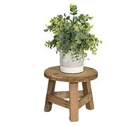 Kbsin212 Tabouret Haut, Pot Fleur en Bois Multifonction, Conteneur Jardin Supports Ronds Extérieurs? Et Ne Se Fissure Pas Ou Ne Se Décolore Pas